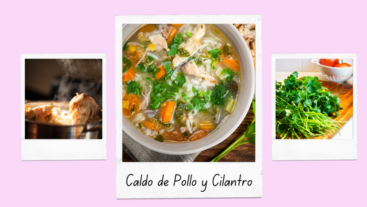 Caldo de Pollo con Limón y Cilantro